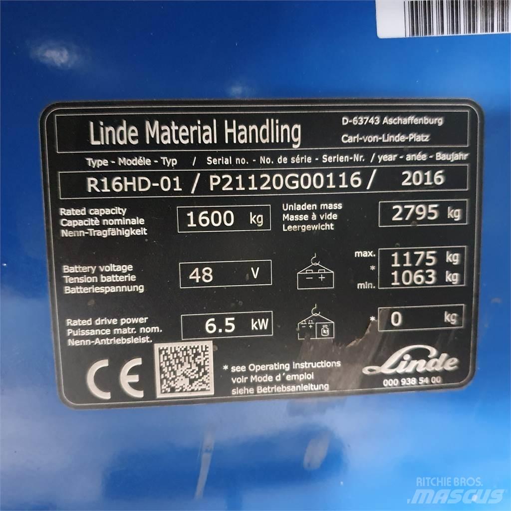 Linde R16HD Skyvemasttruck