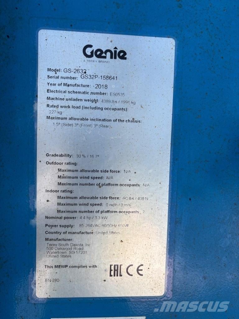 Genie GS 2632 Sakselifter