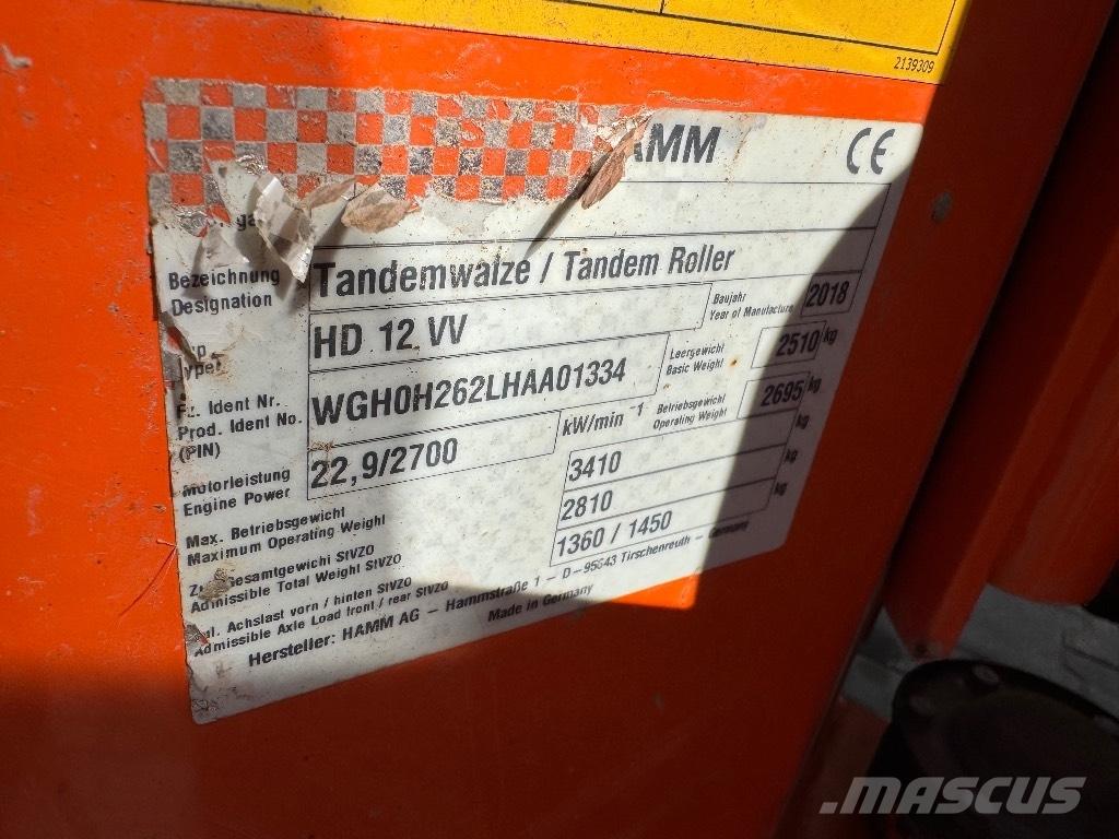 Hamm HD 12 VV Tandem Valser