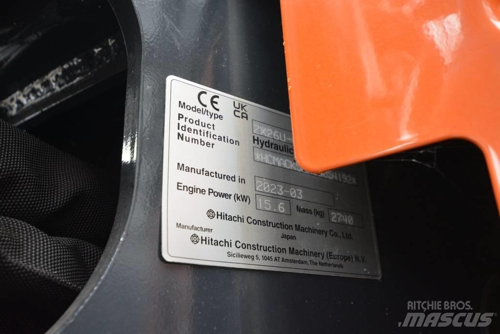 Hitachi ZX 26 U-6 Minigravere <7t