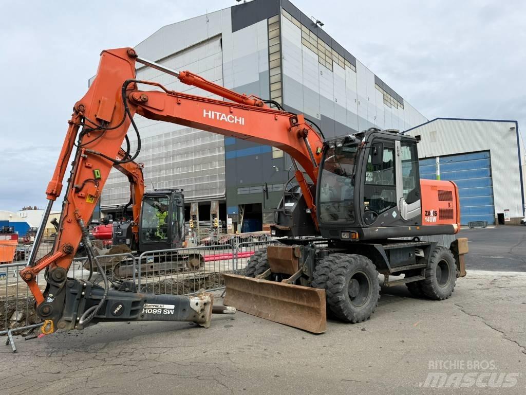 Hitachi ZX 140 W-3 Hjulgravere