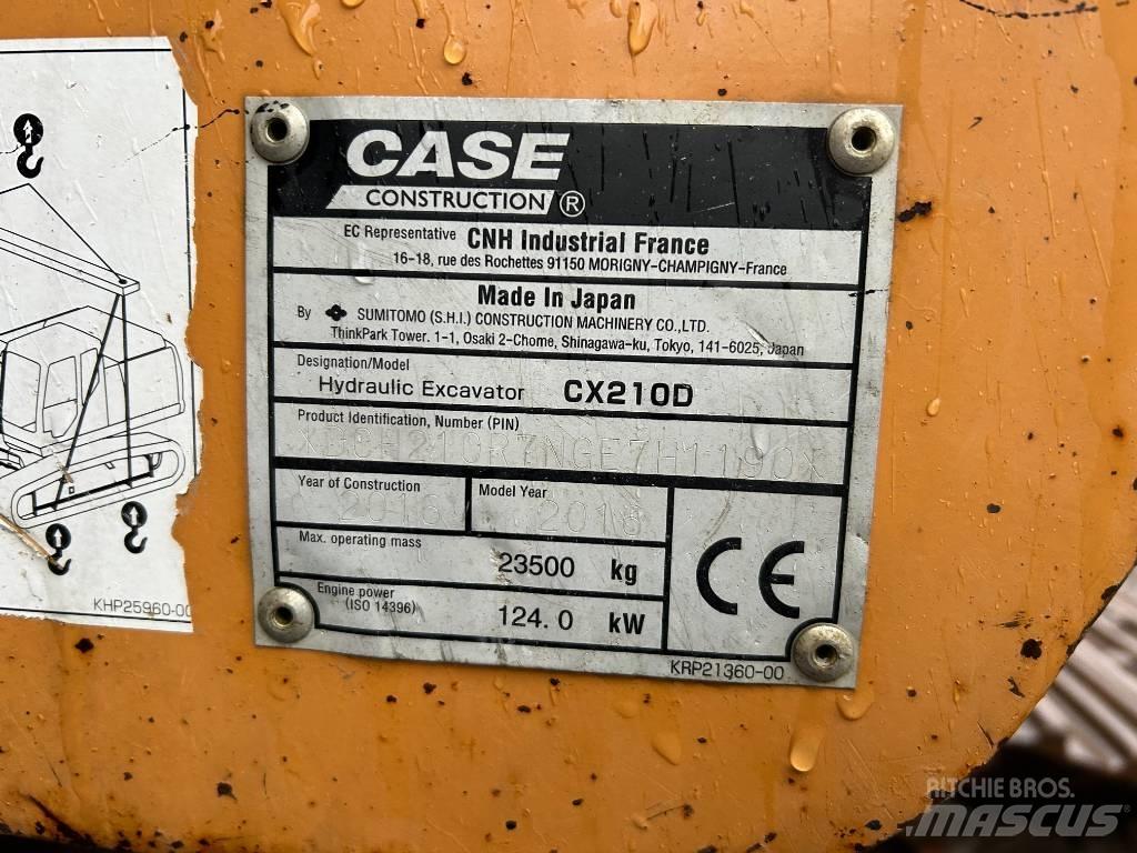 CASE CX 210 D Beltegraver