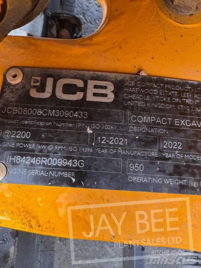 JCB 8008 Minigravere <7t