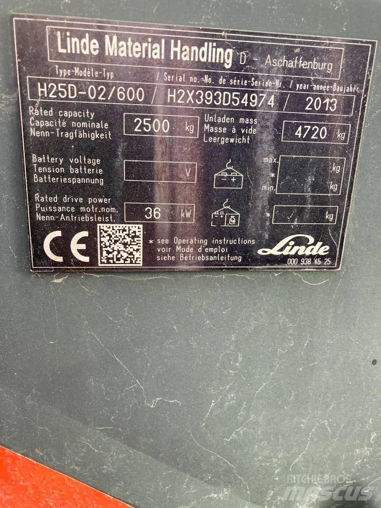 Linde H25D/600/393 Diesel Trucker