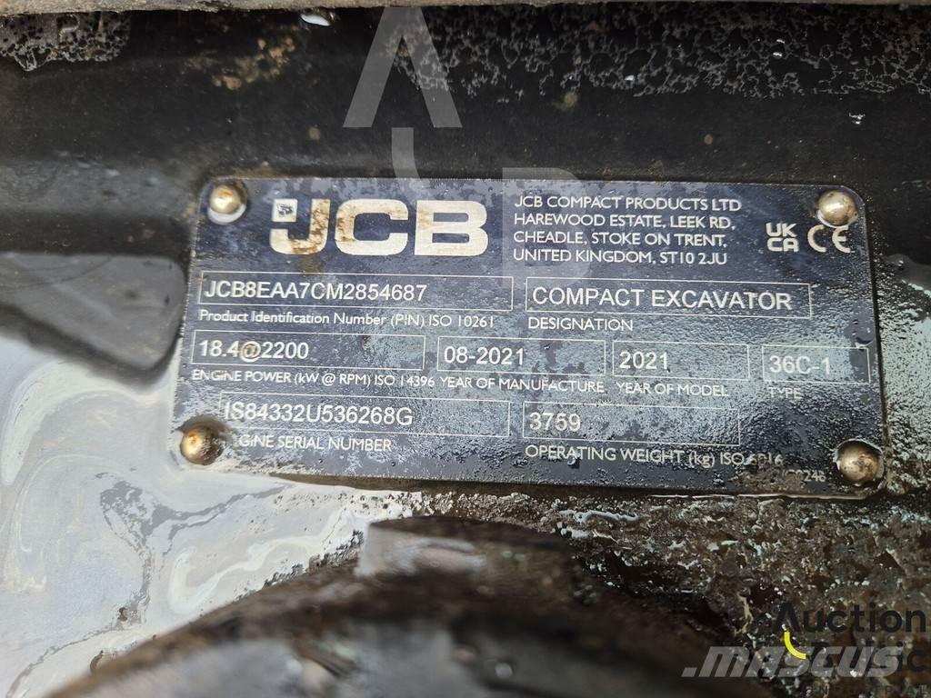 JCB 36C-1 Minigravere <7t