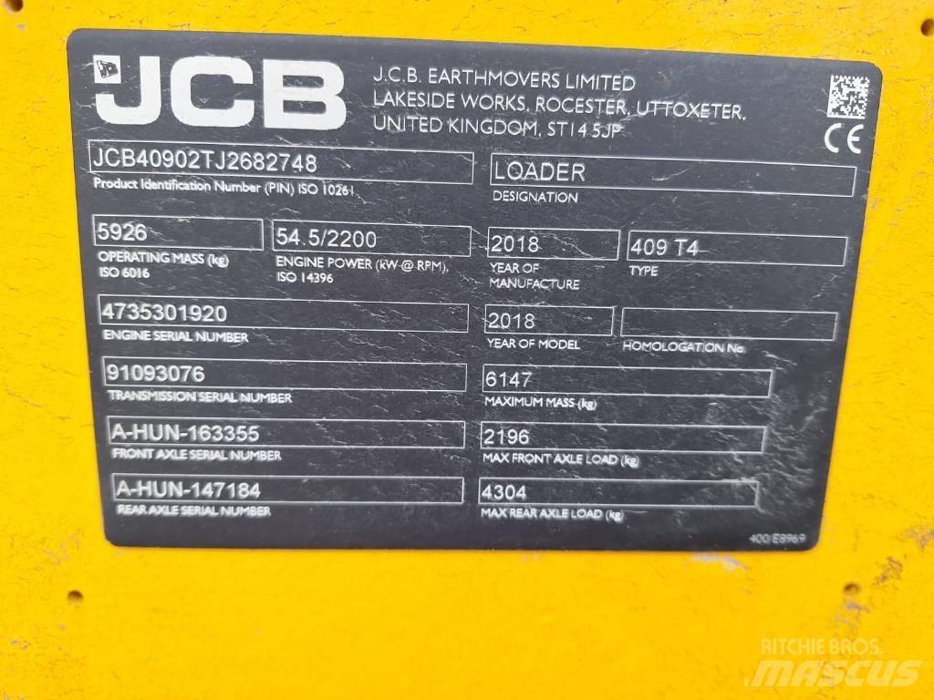 JCB 409 NE T4 Hjullastere