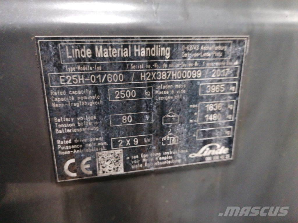 Linde E25H-01/600 Elektriske trucker