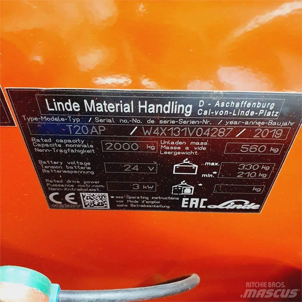Linde T20AP kurz Lavtløftende truck
