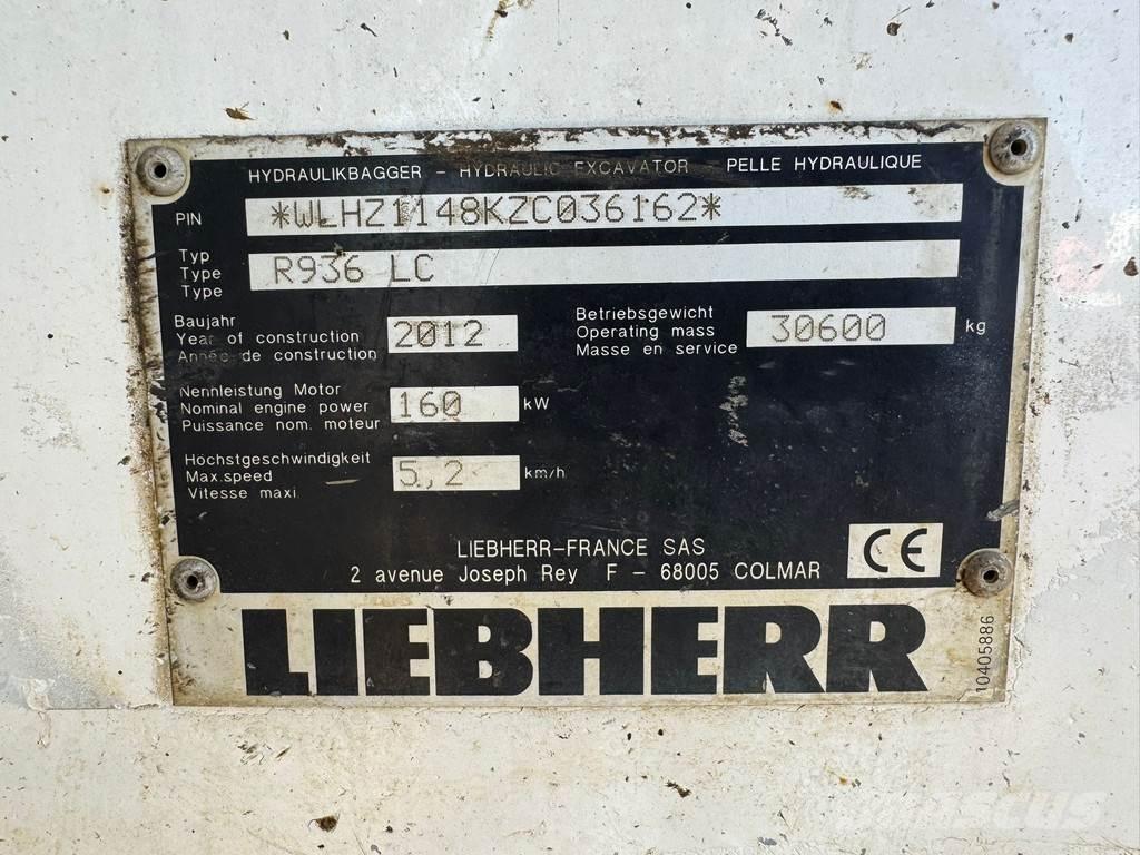 Liebherr R936 LC Beltegraver