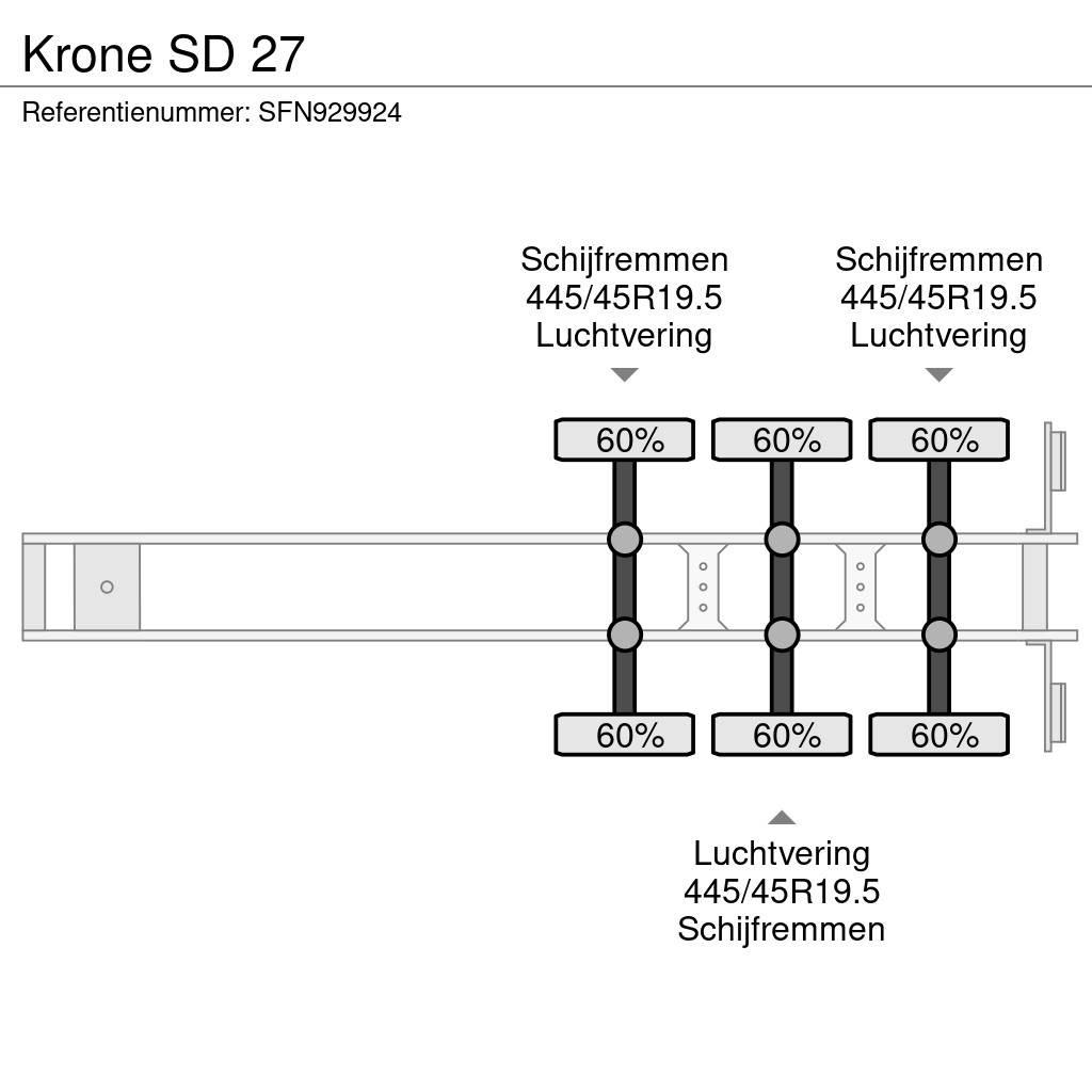 Krone SD 27 Planhengere semi