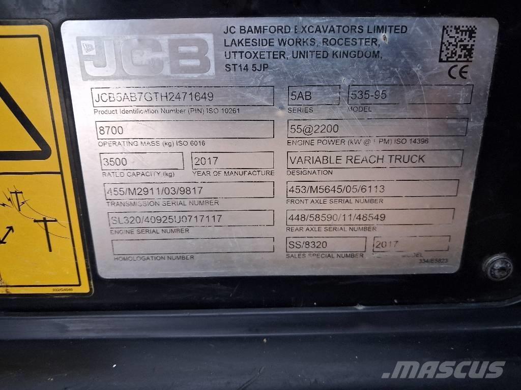 JCB 535-95 JOYSTICK Teleskoplastere