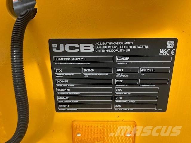 JCB 403 plus Minilastere