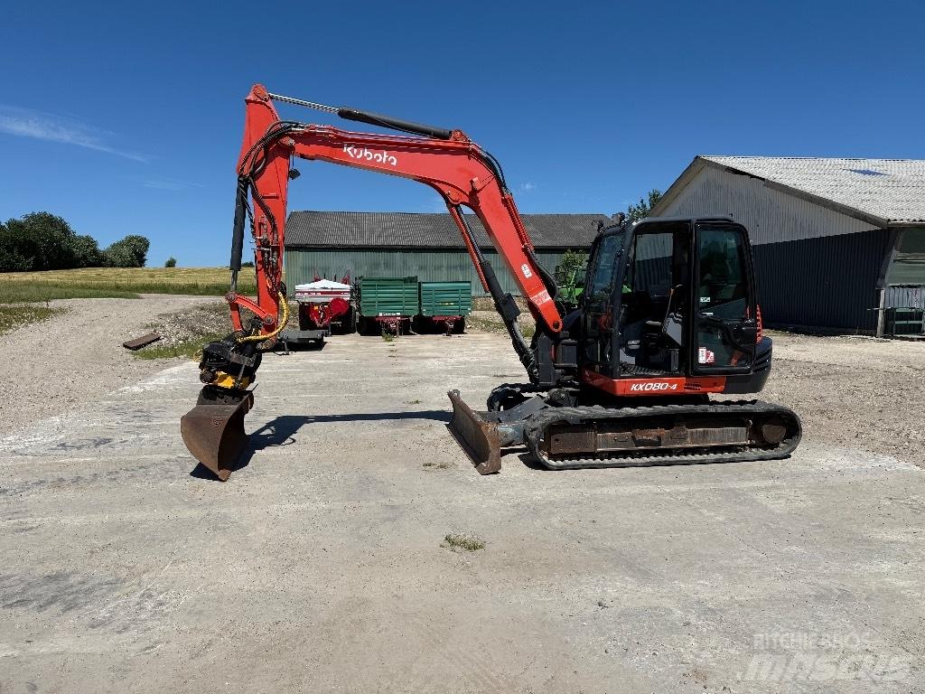 Kubota KX080-4 Midigravere 7 - 12t