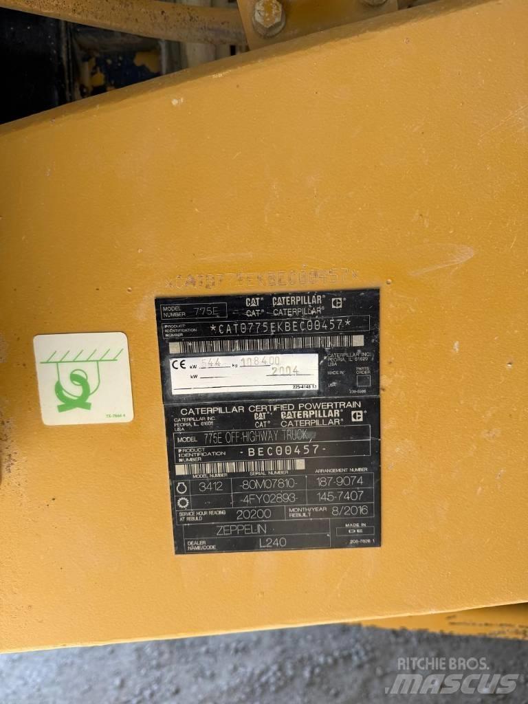 CAT 775 E Tipptrucker