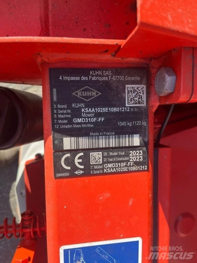 Kuhn GMD 310F Slåmaskiner