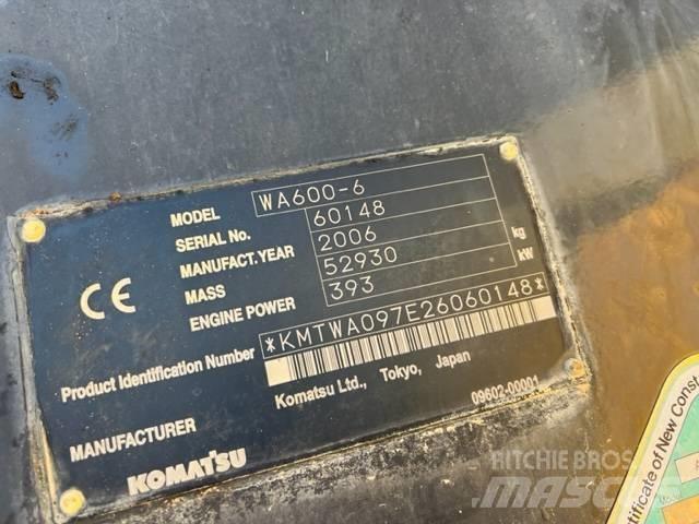 Komatsu WA 600-6 Hjullastere