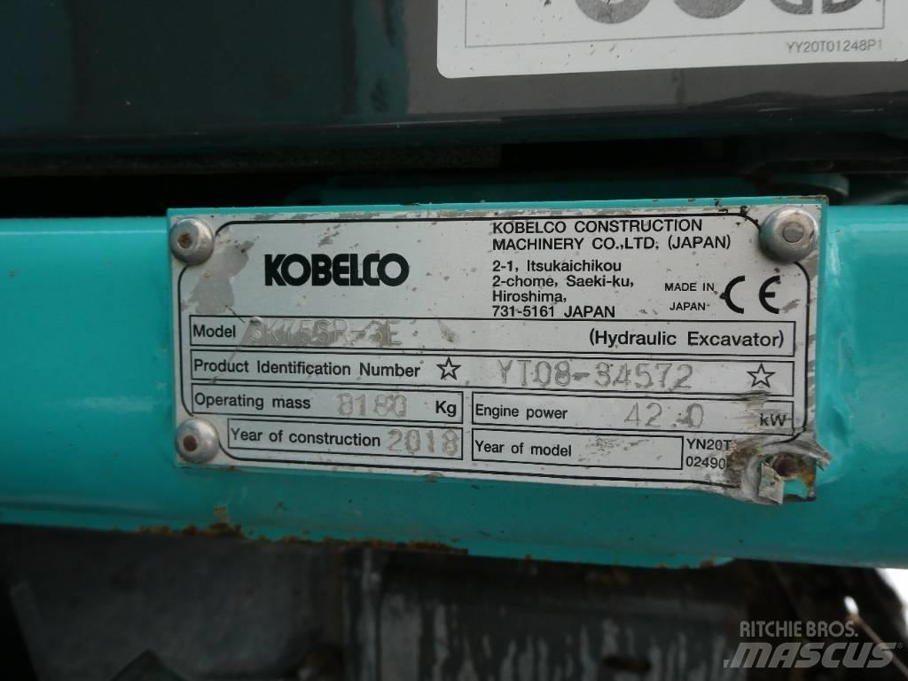 Kobelco SK 75 SR-3E Midigravere 7 - 12t