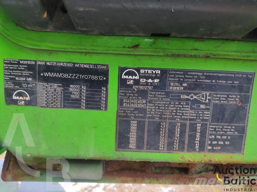 MAN 18.284 Liftdumper biler