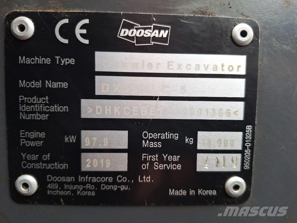 Doosan DX 180 -5 Beltegraver