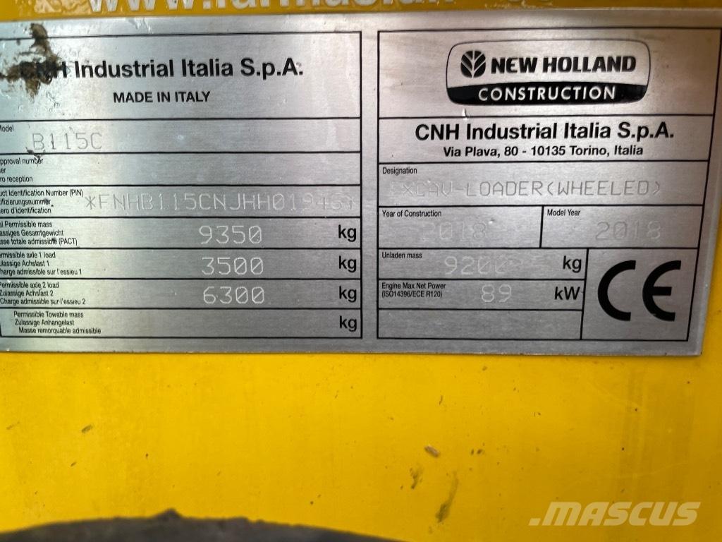 New Holland B115C Traktorgravere