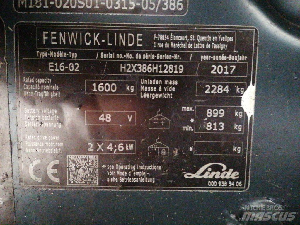Linde E16-02 Elektriske trucker