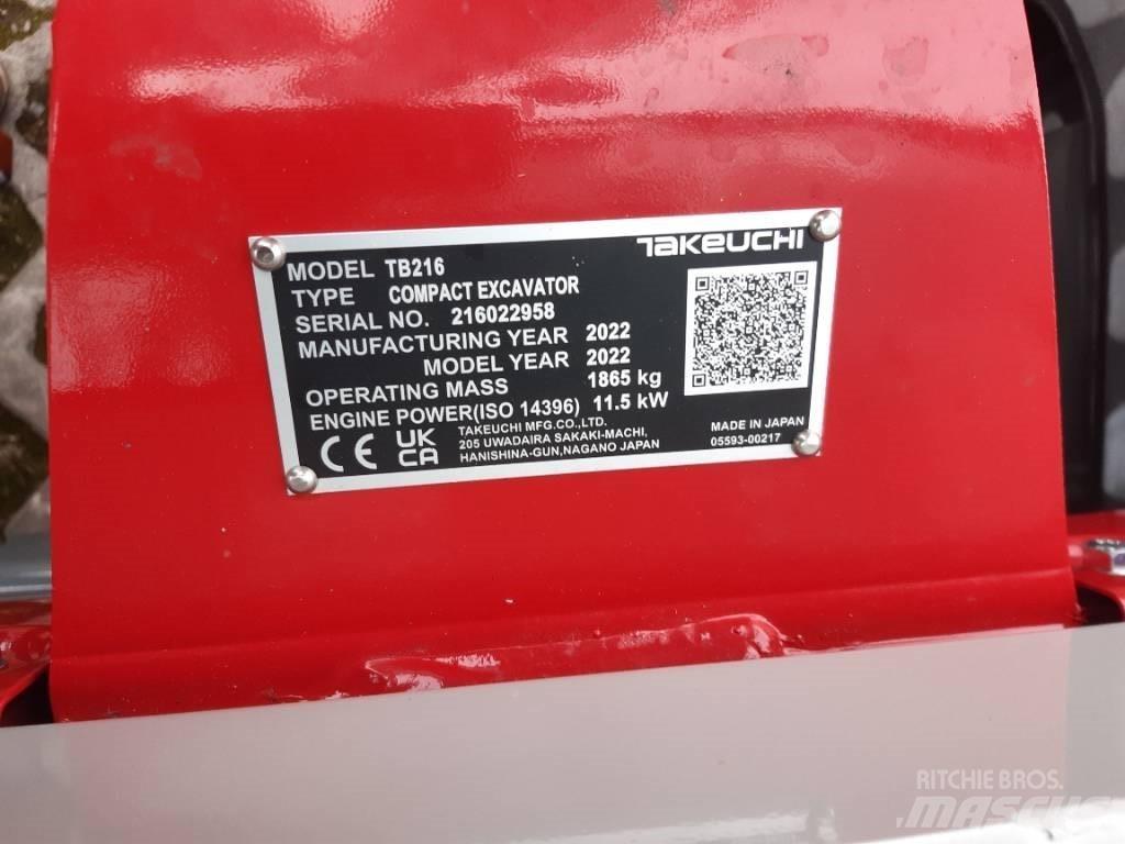 Takeuchi TB216 V2 Minigravere <7t