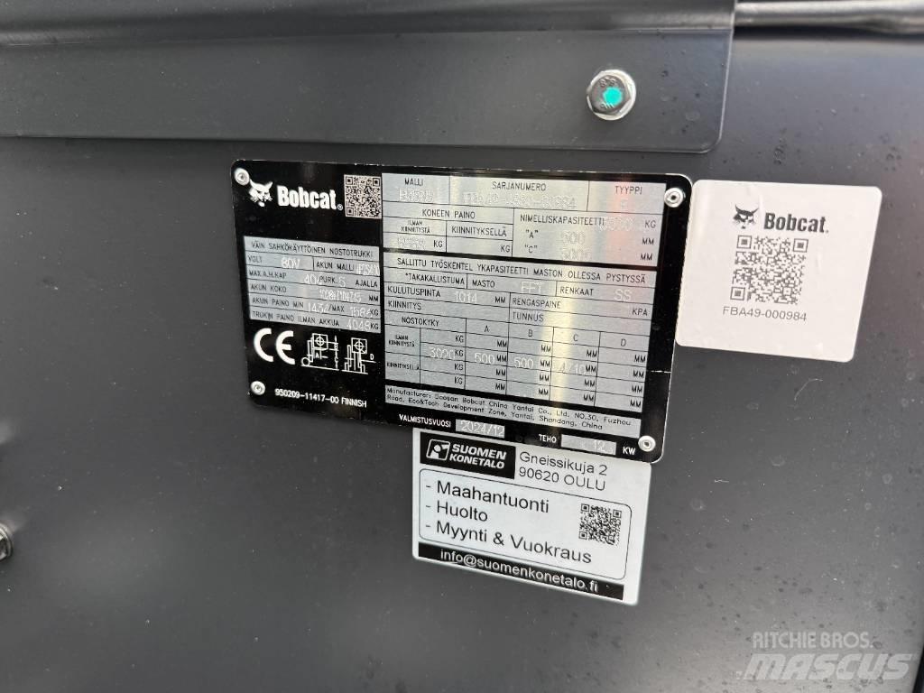 Bobcat B35NS Trukki Elektriske trucker