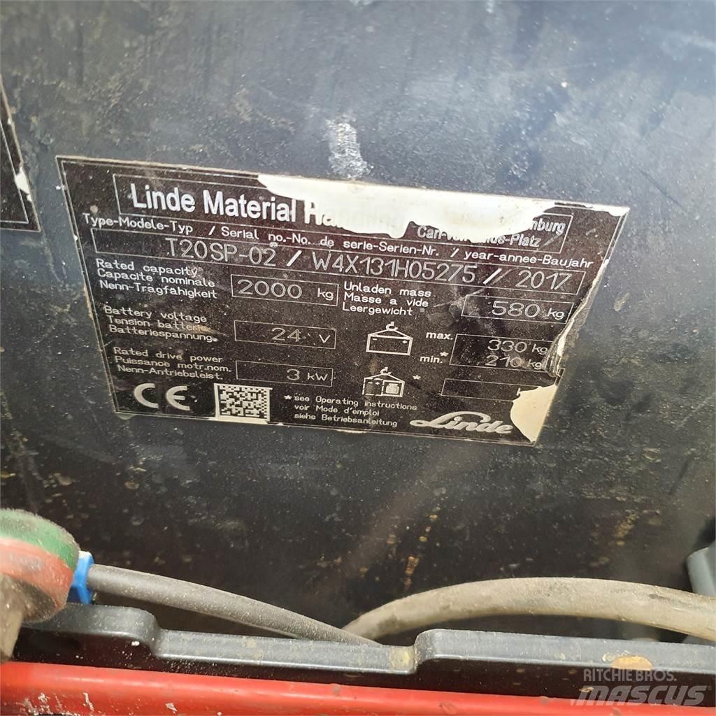 Linde T20SP kurz Lavtløftende truck