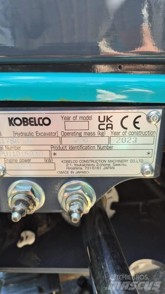 Kobelco SK 17 SR Minigravere <7t