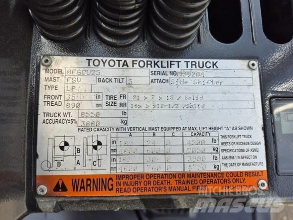 Toyota 8 FGCU 25 Gaffeltrucker - Annet