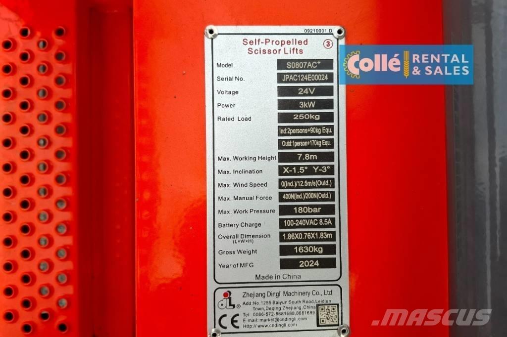 Dingli S0807AC+ | 2025 Sakselifter
