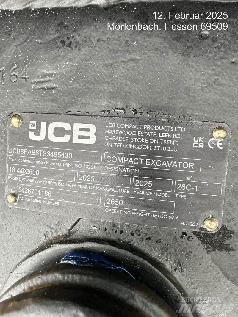 JCB 26C-1 Minigravere <7t