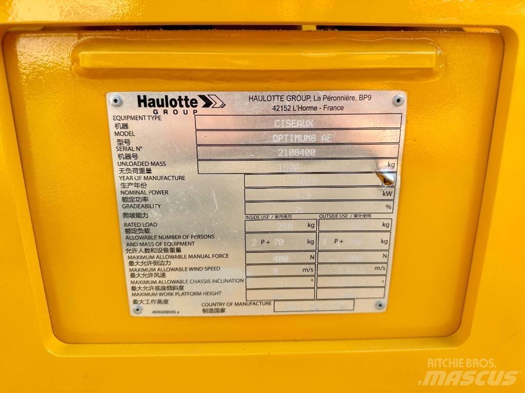 Haulotte OPTIMUM 8 Sakselifter