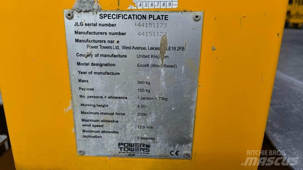 JLG Ecolift Manuelt flyttbare lifter
