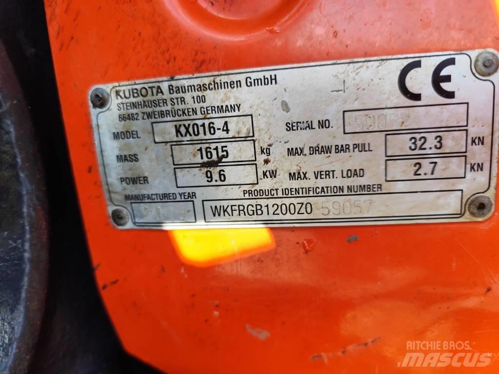 Kubota KX 016-4 Minigravere <7t