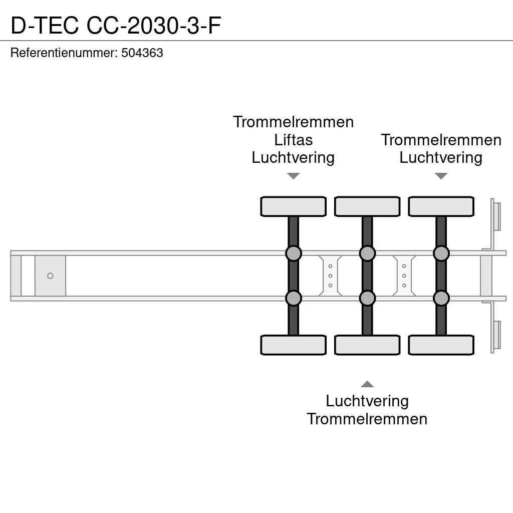 D-tec CC-2030-3-F Containerchassis Semitrailere
