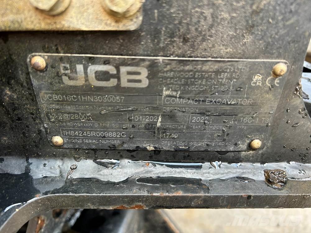 JCB 16C-1 Minigravere <7t