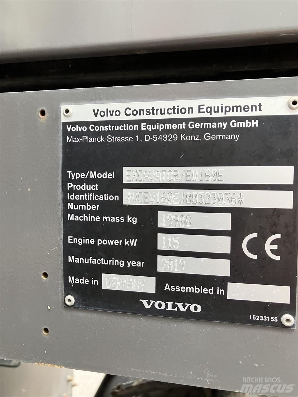 Volvo EW 160 E Hjulgravere