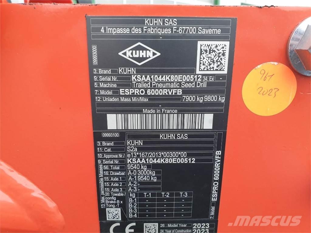 Kuhn ESPRO6000 Såmaskiner