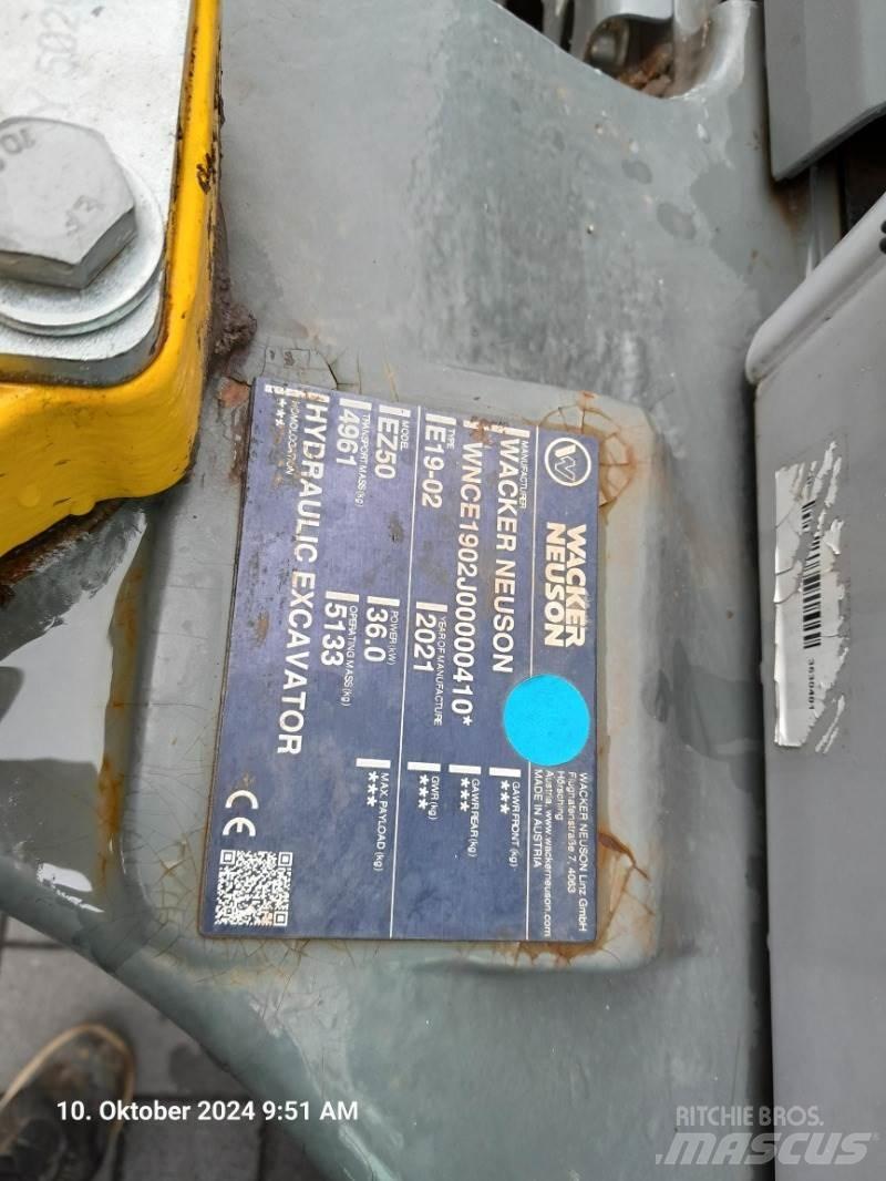 Wacker Neuson EZ50 Minigravere <7t