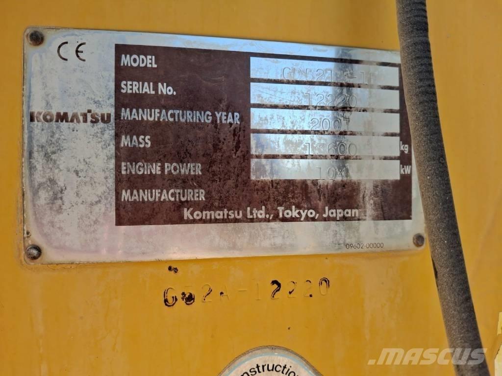 Komatsu GD 521 A-1E Anlegg - Annet