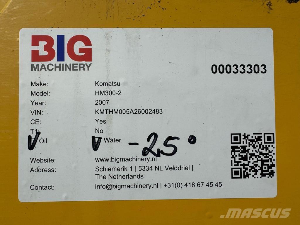 Komatsu HM300-2 Rammestyrte Dumpere