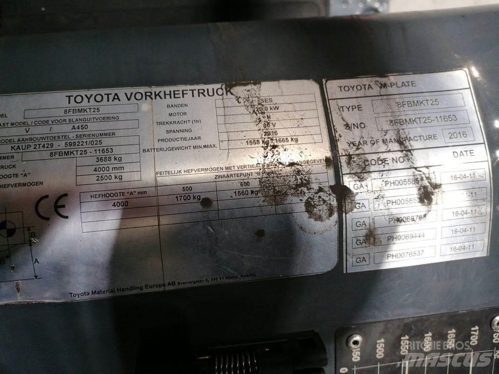 Toyota 8FBMKT25 Elektriske trucker