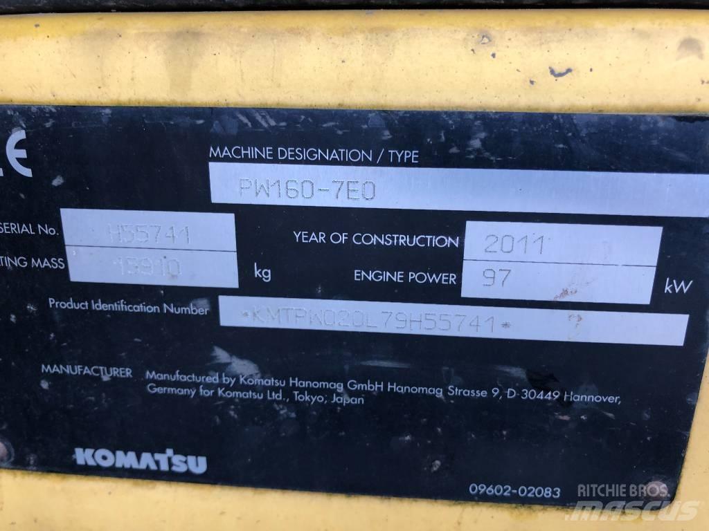 Komatsu PW160-7E0 Hjulgravere