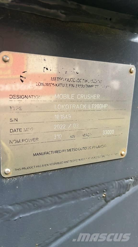 Metso LT 200 HP Mobile knuseverk