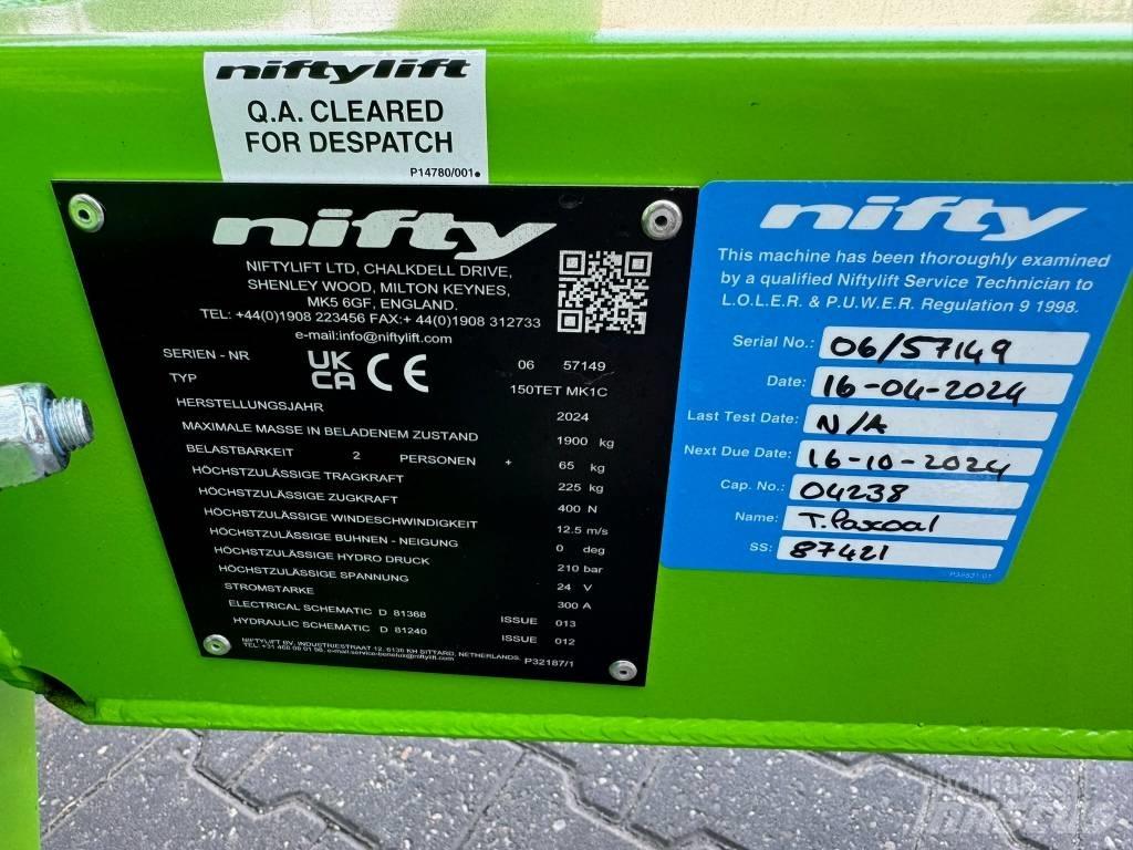 Niftylift 150 TET Tilhengerlifter