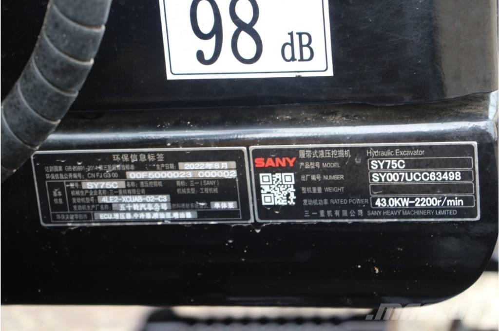 Sany sy75 Beltegraver