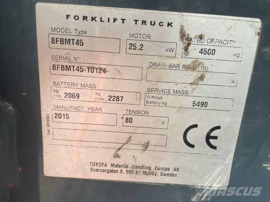 Toyota 8 FBMT 45 Elektriske trucker