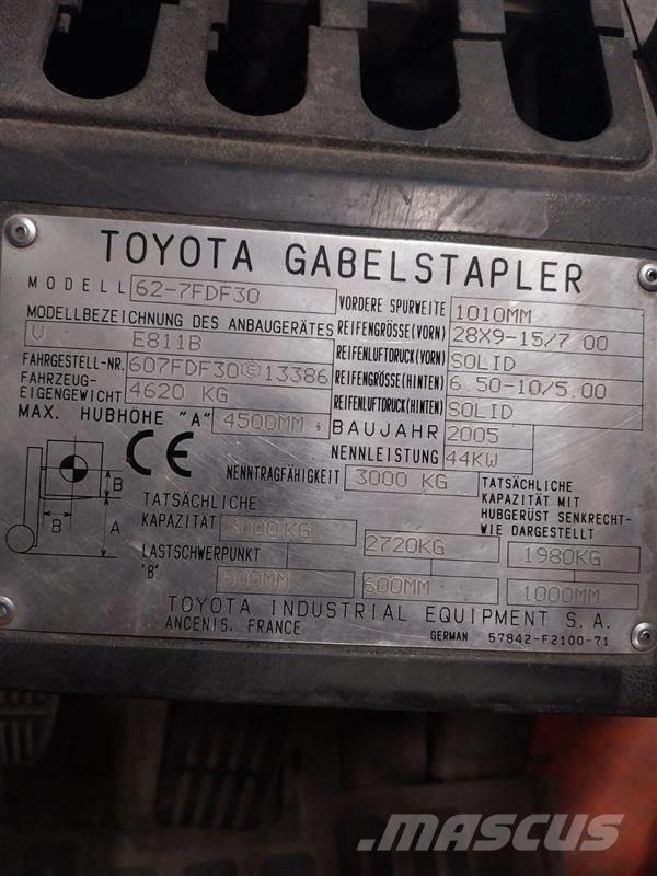 Toyota 62-7FDF30 Gaffeltrucker - Annet