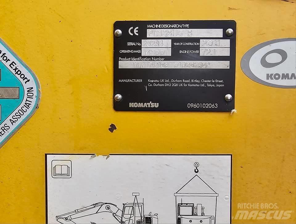 Komatsu PC 138 Midigravere 7 - 12t